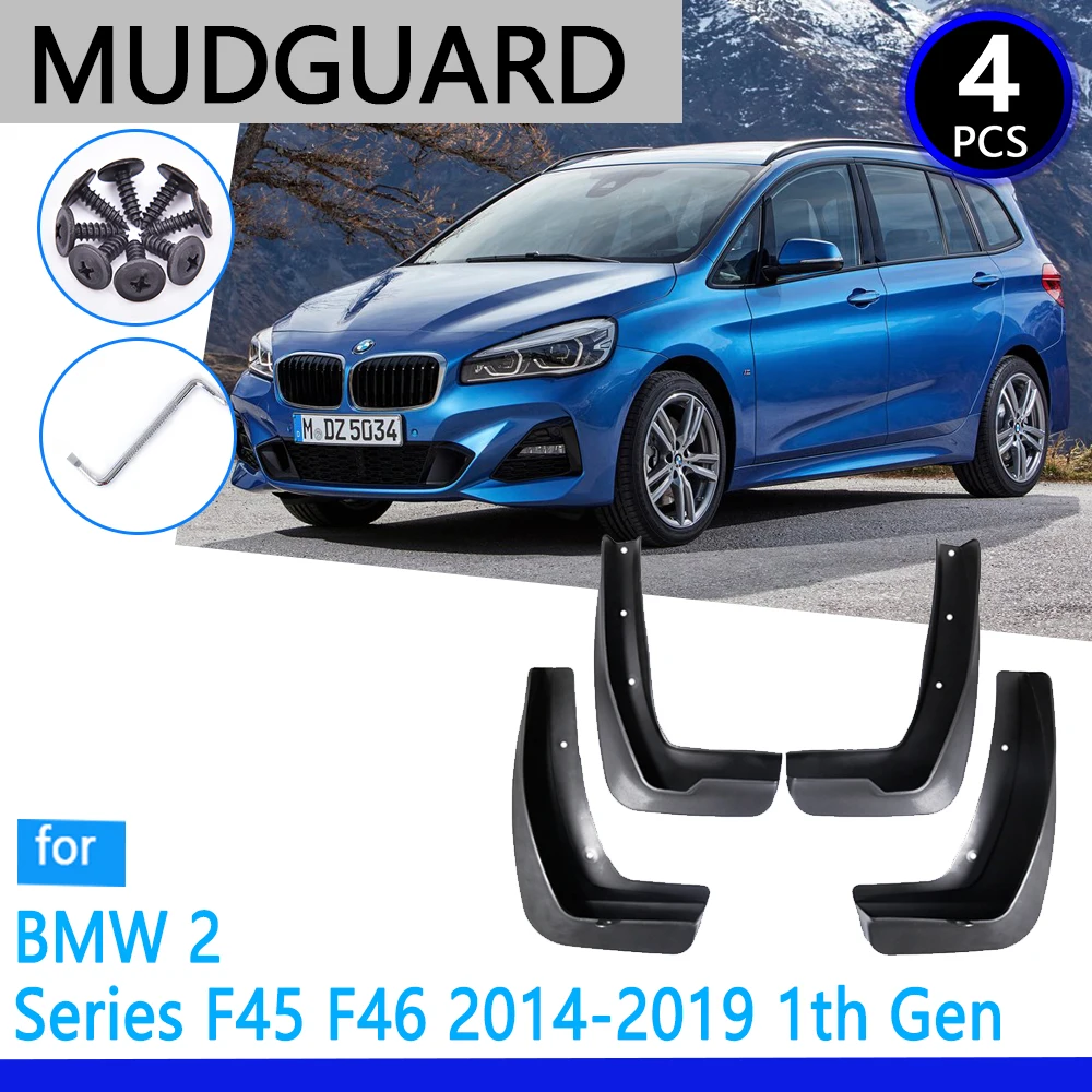 

Mudguards fit For BMW 2 Series F45 F46 Gran Active Tourer 2014~2019 2015 Car Accessories Mudflap Fender Auto Replacement Parts