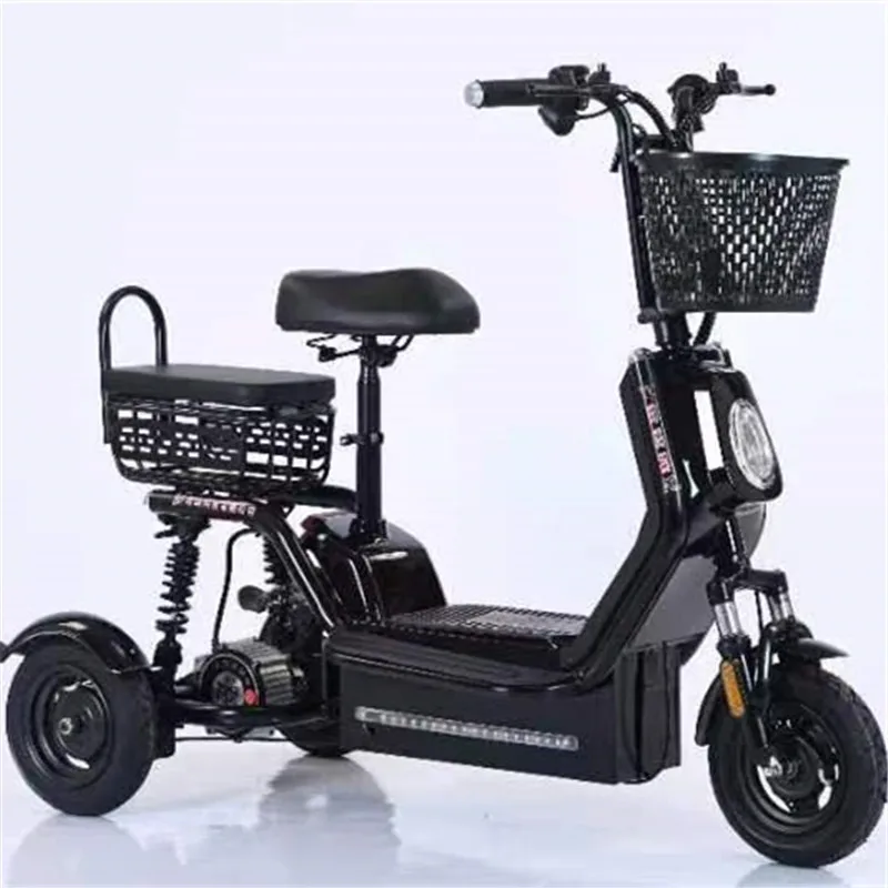 Household parent-child three-seater adult electric car for men and women with baby electric tricycle leisure battery car for the