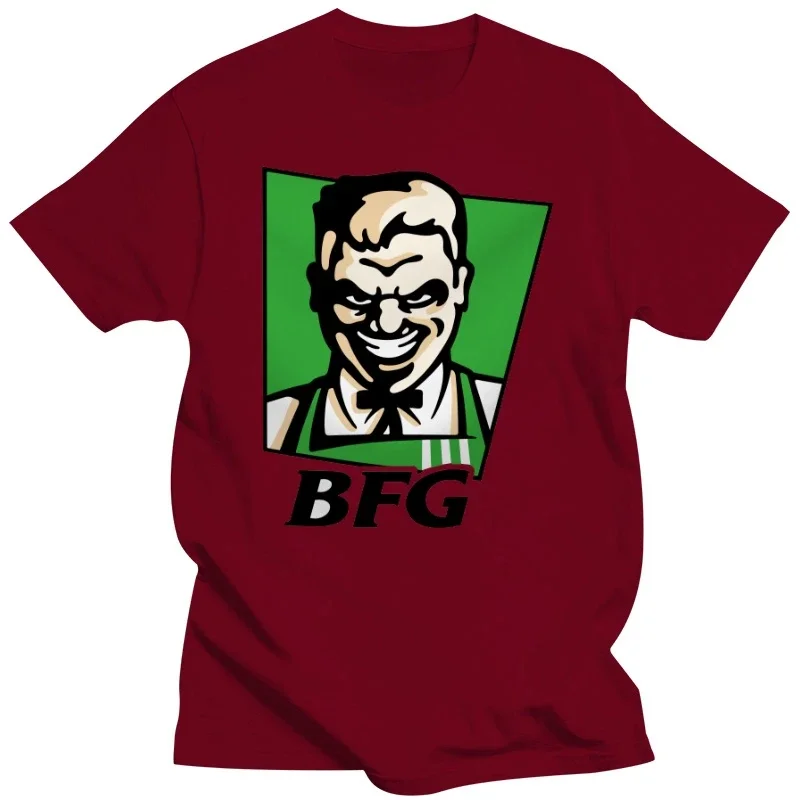 Bfg Retro Doomguy Chicken Fried Funny Logo Black T-Shirt S-6Xl image 6