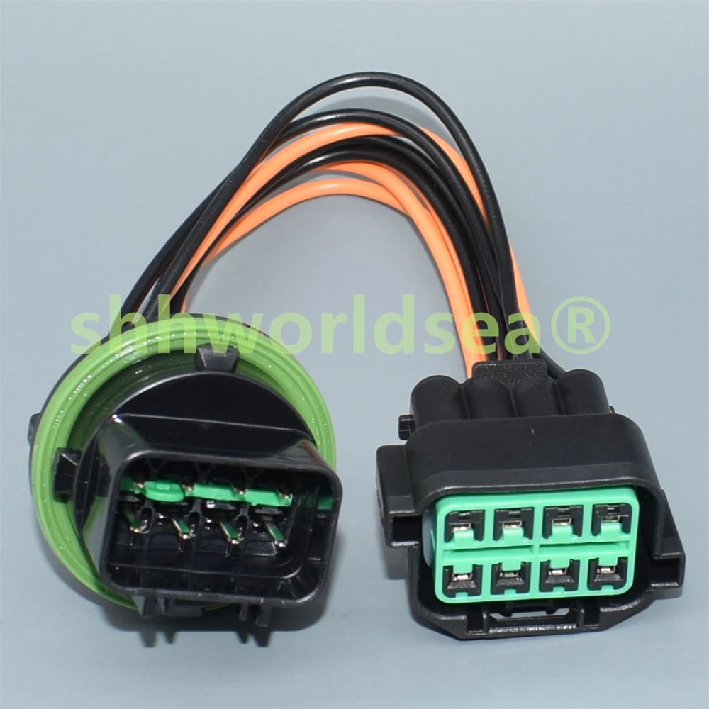 shhworldsea 8 Pin headlight plug auto waterproof connector socket HP066-08021 for KIA K2 K3 K5 HYUNDAI Sonata MISTRA