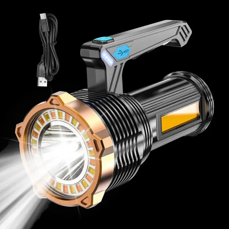 

Супер яркий светодиодный фонарик, уличные фонарики для рыбалки, перезаряжаемый фонарь с боковым освещением для кемпинга, пешего туризма, наружного освещения