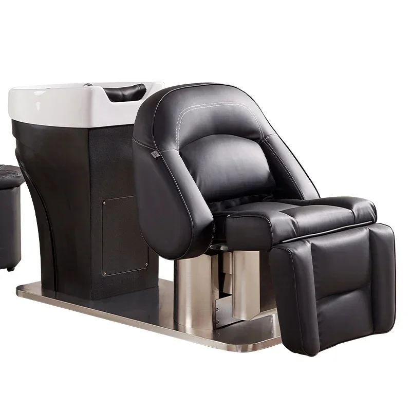 

Electric adjustable lift salon Barber hair wash chair shampoo bowl sink shampoo bed