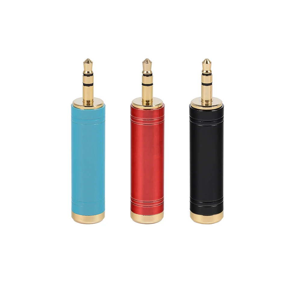 

1PCS 3.5mm Male to 6.35mm Female Audio Adapter Gold Plated Stereo Jack Converter for Headphones Guitars & Microphones
