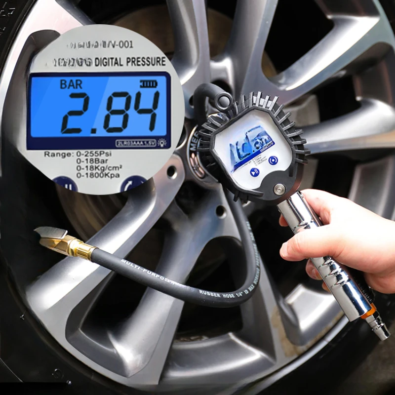 

Barometer High precision tire pressure gauge with inflation pressure gauge Automobile tire pressure monitor Digital