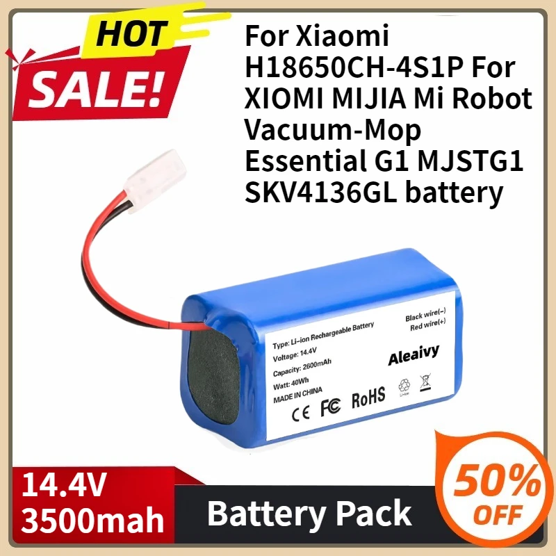 

New 3500mAh Replacement Battery For Xiaomi H18650CH-4S1P For XIOMI MIJIA Mi Robot Vacuum-Mop Essential G1 MJSTG1 SKV4136GL