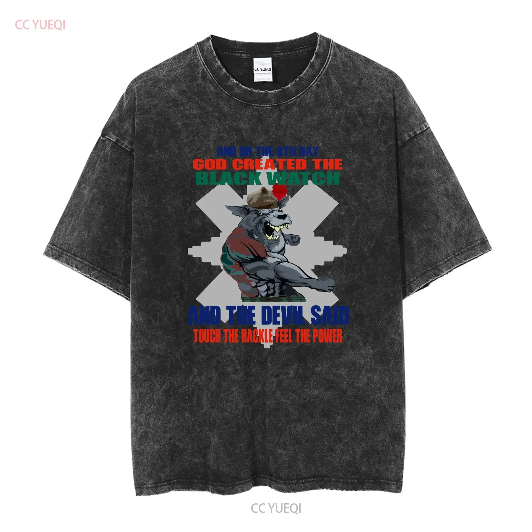 Black Watch The Royal Regiment of Scotland T Shirt or SweaT vintage Washed Versatile Comfortable homme Soft Stretched Unisex view 2