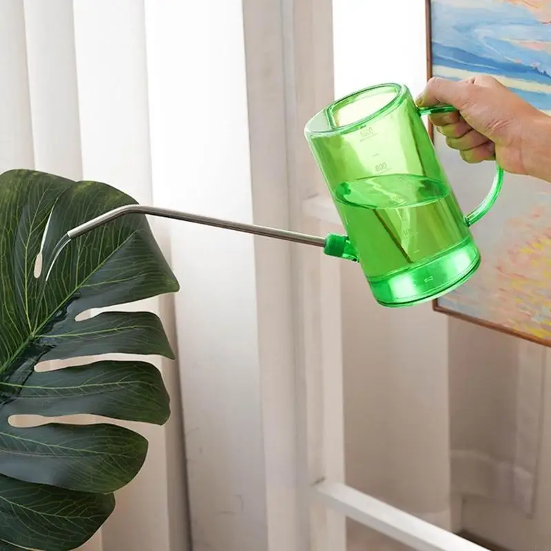 F19B Long Spout Watering Can 1L Gardening Tools Sprinkler for Garden Patio Plants