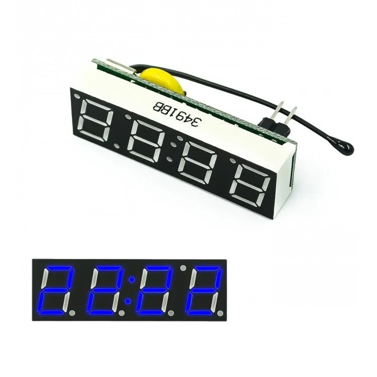 Red Blue Green 3 In 1 LED  RX8025 DS1302 LED electronic clock high precision clock module car clock temperature luminous car