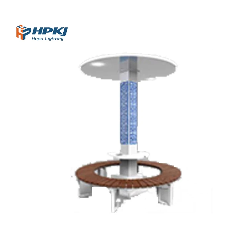 

Hepu Solar Seat High Quality Seat, Modern Intelligent Solar Battery Power Outdoor Garden Bench