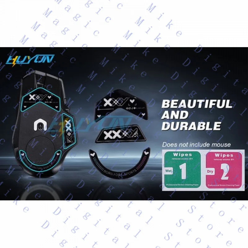 H For Logitech G502X Lightspeed / G502X PLUS Mouse Hard Glass Feet Stickers