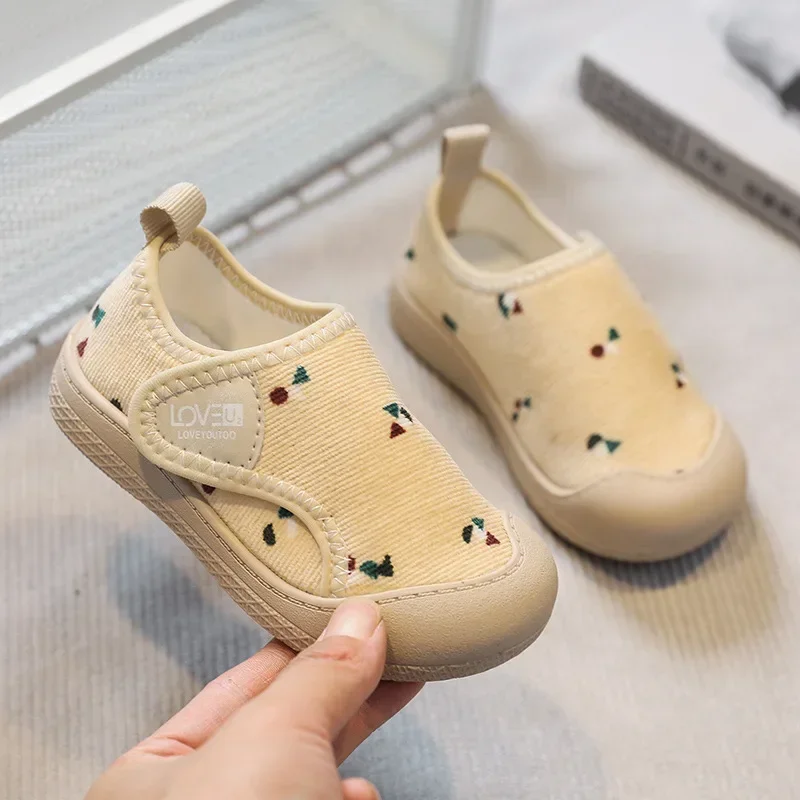 Girl Boys Casual Shoes Summer Infant Toddler Shoes Kids Canvas Shoes Baby Non-slip Soft Sole Child Student Sneakers Size 21-32