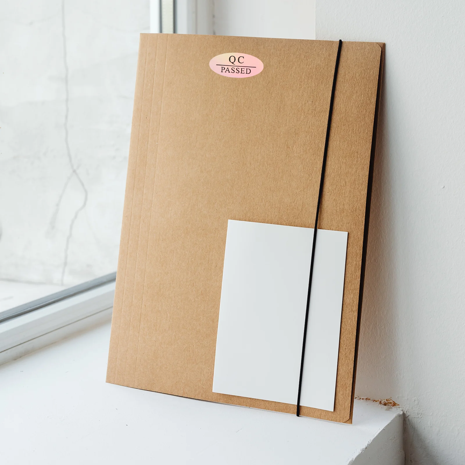 500pcs Waterproof Labels Stickers Qc Passed Adhesive Tags For Warehouse Supplies Quality Inspection Tested Status Tracking