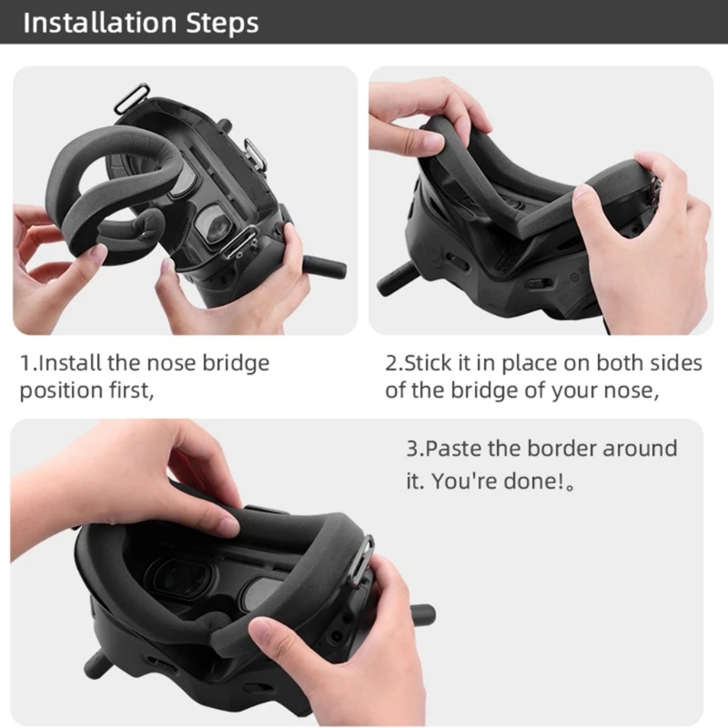 Comfortable Foam Eye Cover Sponge Eye Pad Foam Eye Mask Pressure Relieving Suitable for Drones and Training Dropship