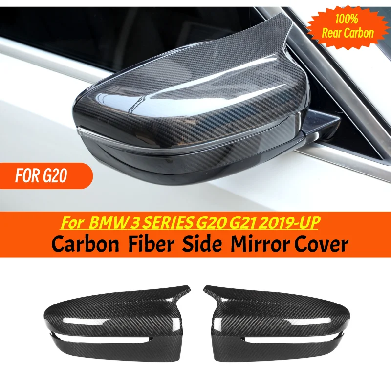 

M Style Carbon Fiber RearView Mirror Cover For BMW New 3 Series G20 G21 G28 Carbon M LOOK Rear Side Caps 2019 - UP