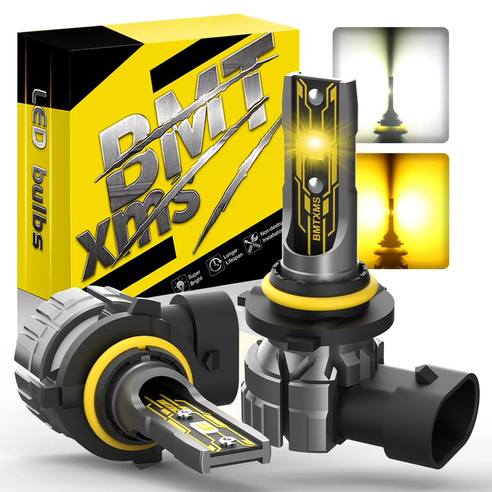 

BMTxms 2X 12000Lm CANBUS H8 H11 LED Желтый Белый H16JP 9005 HB3 9006 HB4 H10 Светодиодные противотуманные фары Дневные ходовые лампы Автомобильные диодные лампы