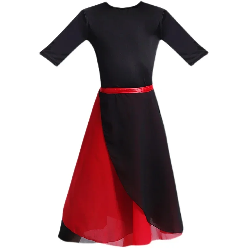 Traje de baile clásico para niñas, ropa de baile nacional de Yangko, atuendo de baile para fanáticos, Ropa de baile clásica Oriental con paraguas, ropa Hanfu