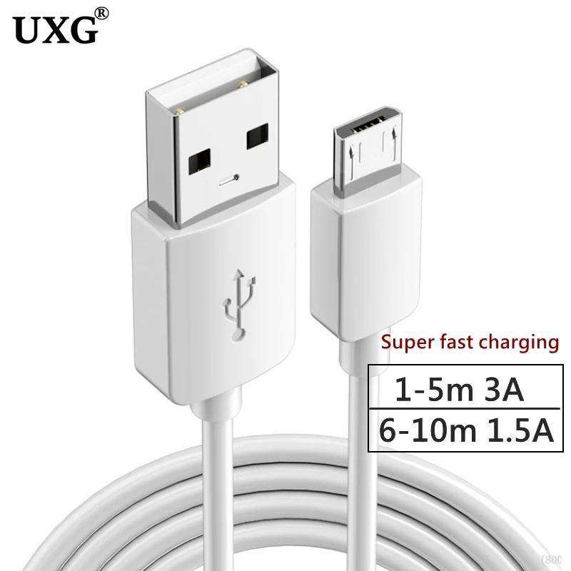 12M 5M długi kabel USB typu C do Samsung S10 szybkie ładowanie USB-C Micro USB kabel do Huawei Xiaomi Mi 9 Oneplus 6t USBC ładowarka