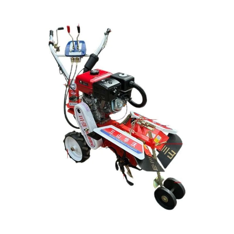 Máquina profesional para zanjado agrícola, rotocultivo, desmalezado, creación de surcos y devolución al campo de tierras cultivadas