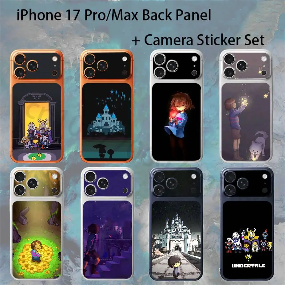 

Game Frisk U-Undertale For iPhone 17 pro Max/17 pro Full Cover Decal Skin Wrap Colorful Rear Protective Sticker Film