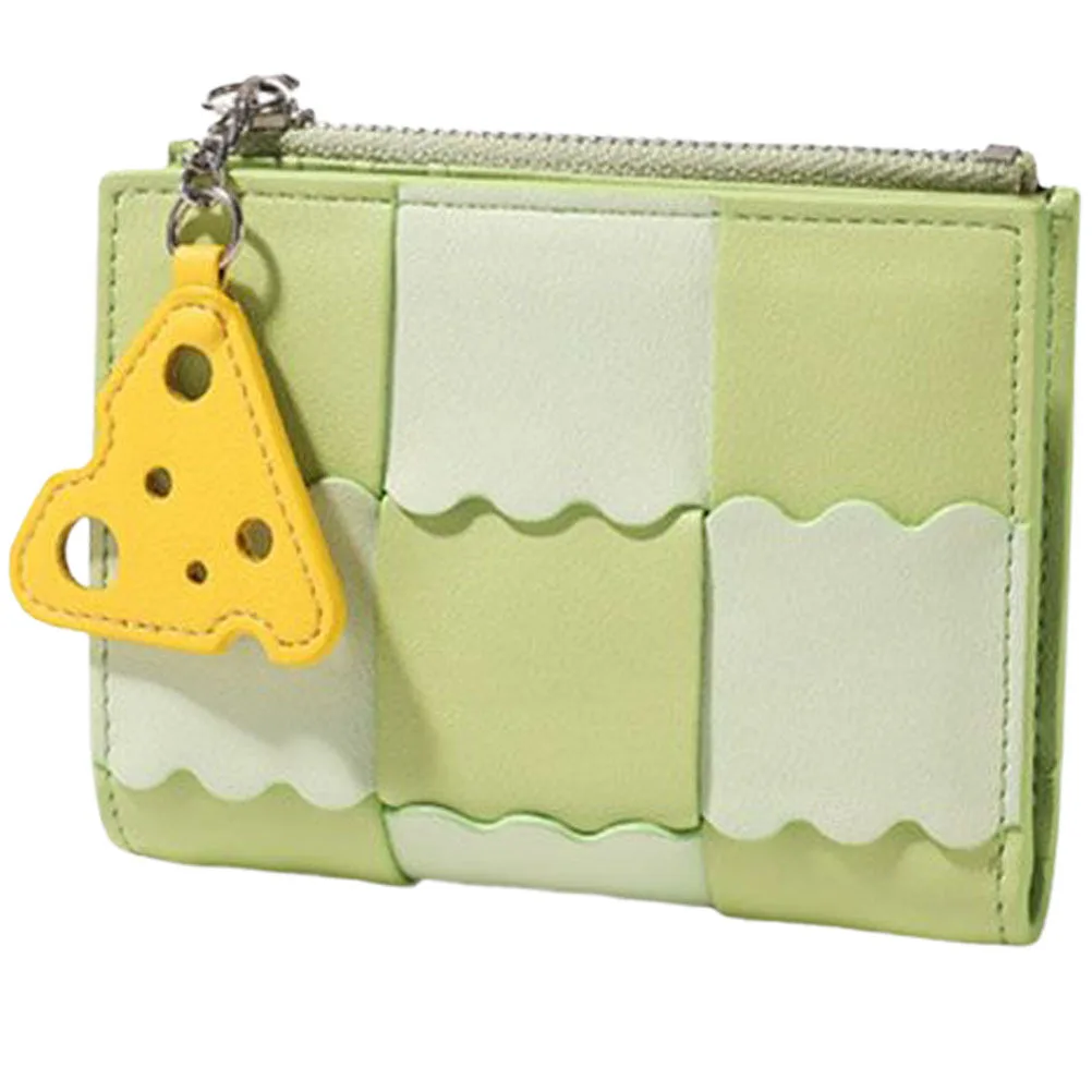 محفظة نسائية صغيرة لبطاقات الائتمان قابلة للطي وخفيفة الوزن ومحفظة قصيرة لطيفة لتغيير العملات المعدنية وحقيبة منظم للبطاقات
