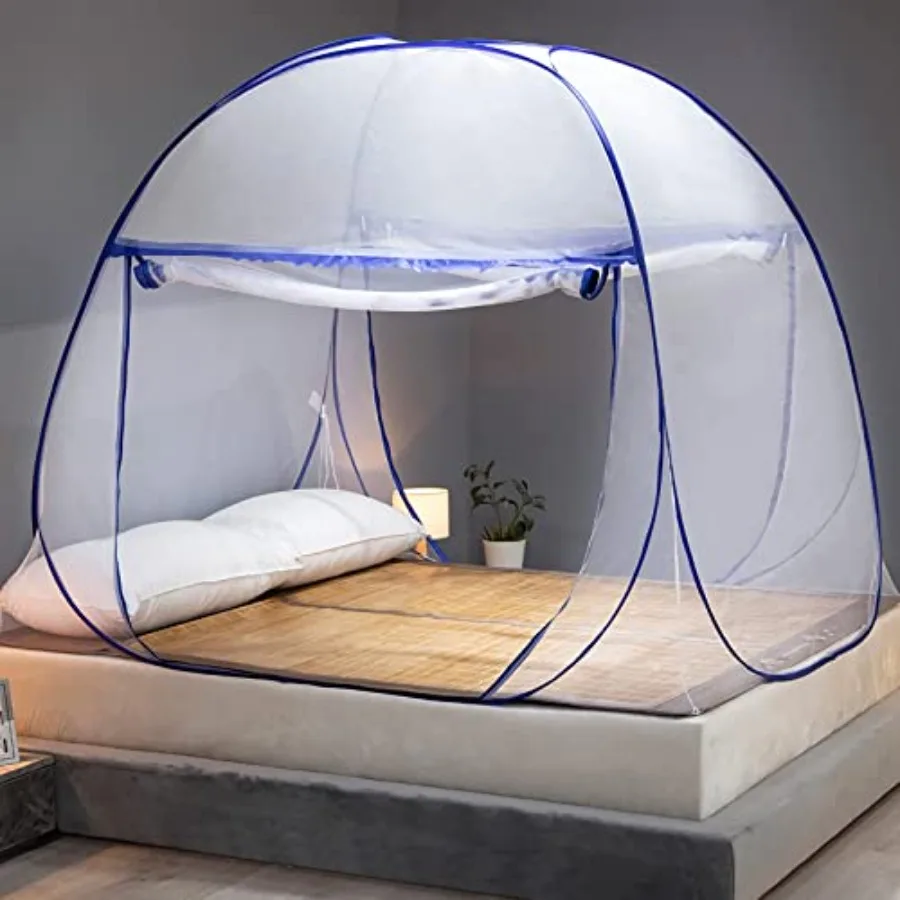 

Mosquito Net for Bed, Size Portable Camping Travel Mosquito Net, Pop Up Mosquito Tent with Double Entry for King Queen Size Bed