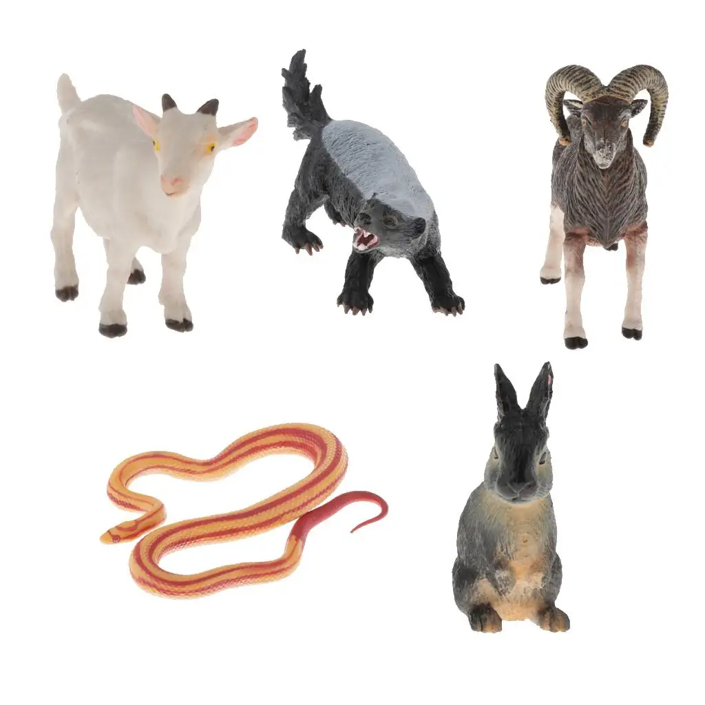 3D Animal Figures Action Models Figurine Animals Ornament Education Cognitive