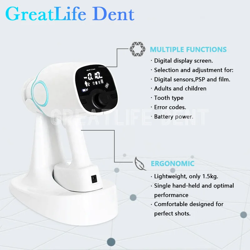 Mexico RU EU w magazynie Greatlife Dent oryginalny hiperlight przenośny dentystyczny aparat rentgenowski Nanopix Ali Rvg