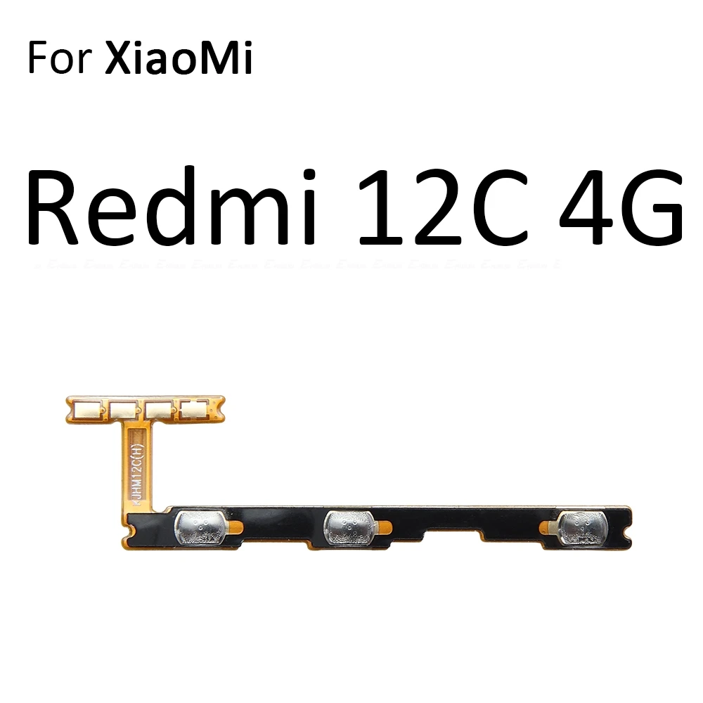 كتم التبديل مفتاح الطاقة على إيقاف حجم زر التحكم الكابلات المرنة ل Xiaomi Redmi 12 12C 13 13C 13R 14C 14R A3x A1 A2 A3 Plus Pro