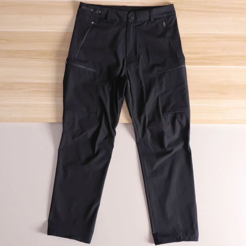 الرجال في الهواء الطلق كوي جاف مستقيم الساق لينة ell السراويل الطويلة 3D الخياطة للماء الربيع الصيف عارضة السراويل