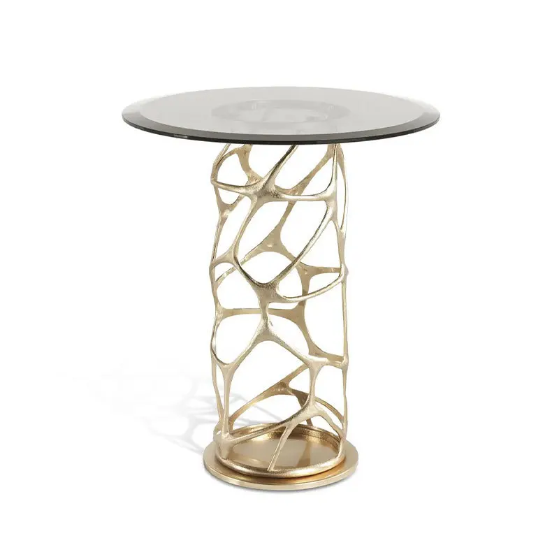 

Light luxury pure copper marble edge