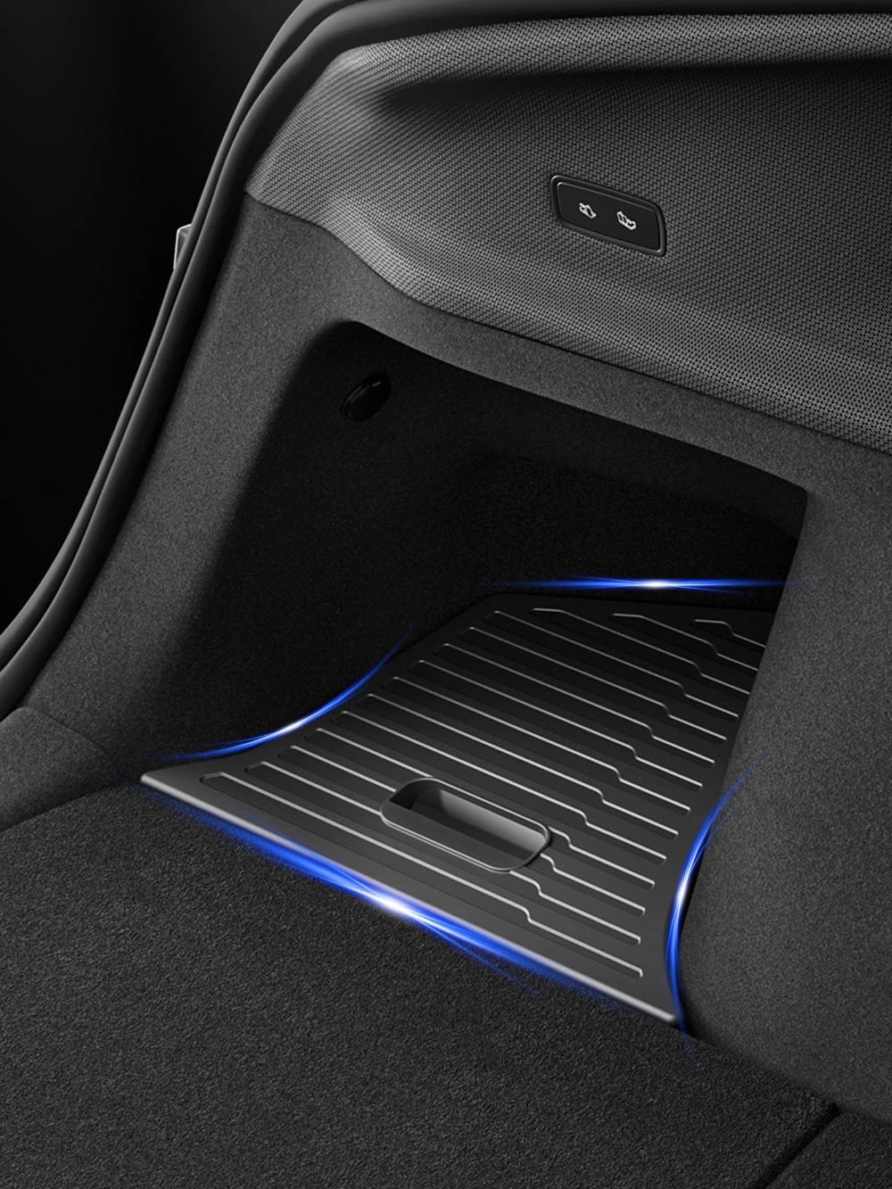 Voor Tesla Model Y Juniper 2025 Kofferbak Side Opbergdoos Cargo Organizer TPE Bin Box Massaal Mat Scheidingsbord Accessoires - afbeelding 2