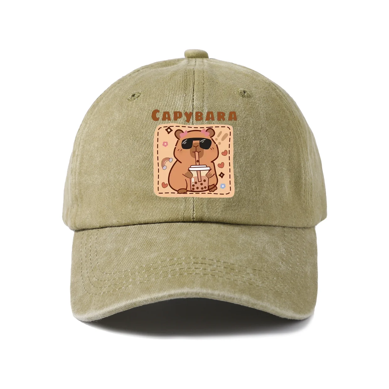 Western Wanted Poster Graphic Baseball Cap, Vintage Washed Adjustable Unisex Dad Hat, Everyday Gift