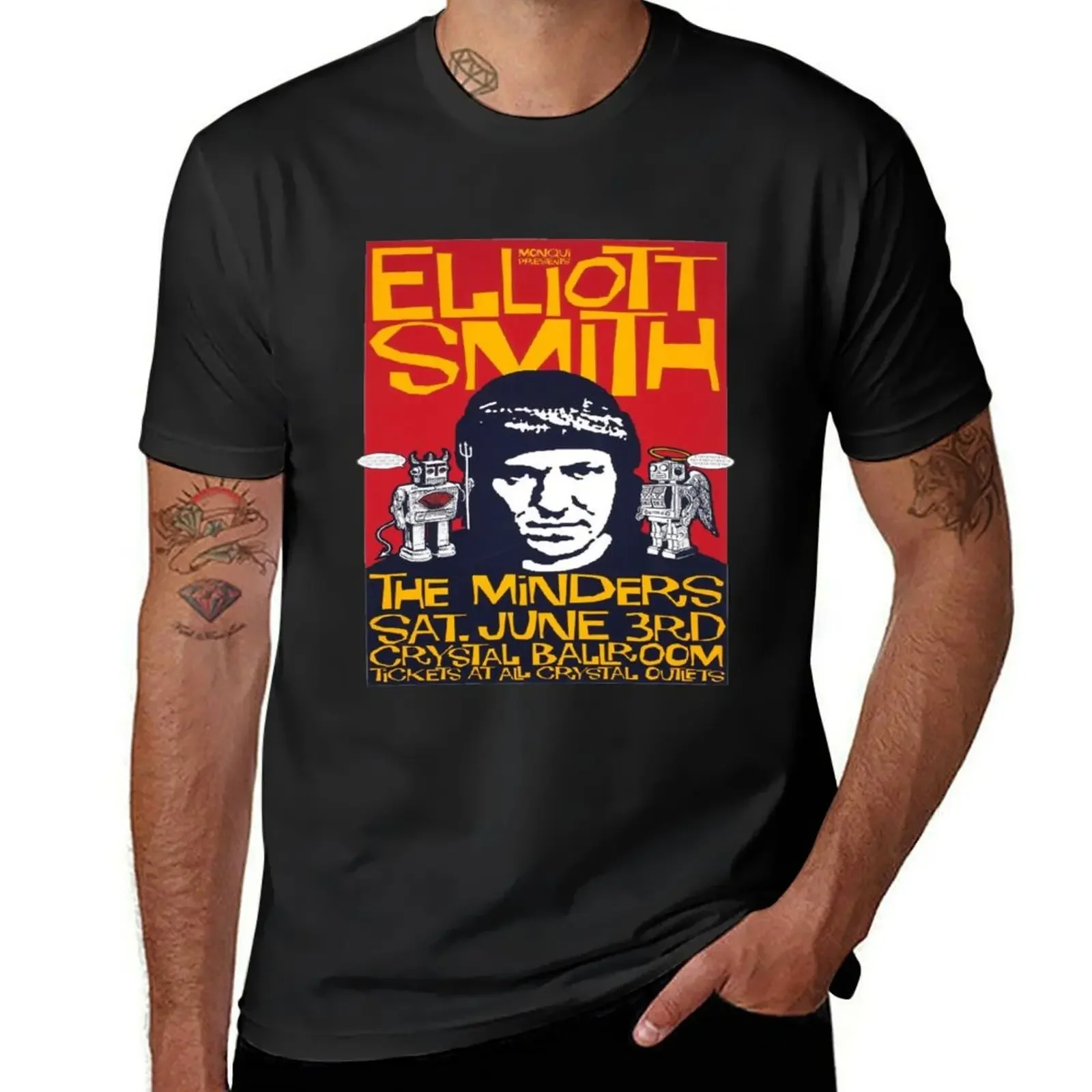 elliott smith lover T-Shirt anime figures customs street wear mens vintage t shirts