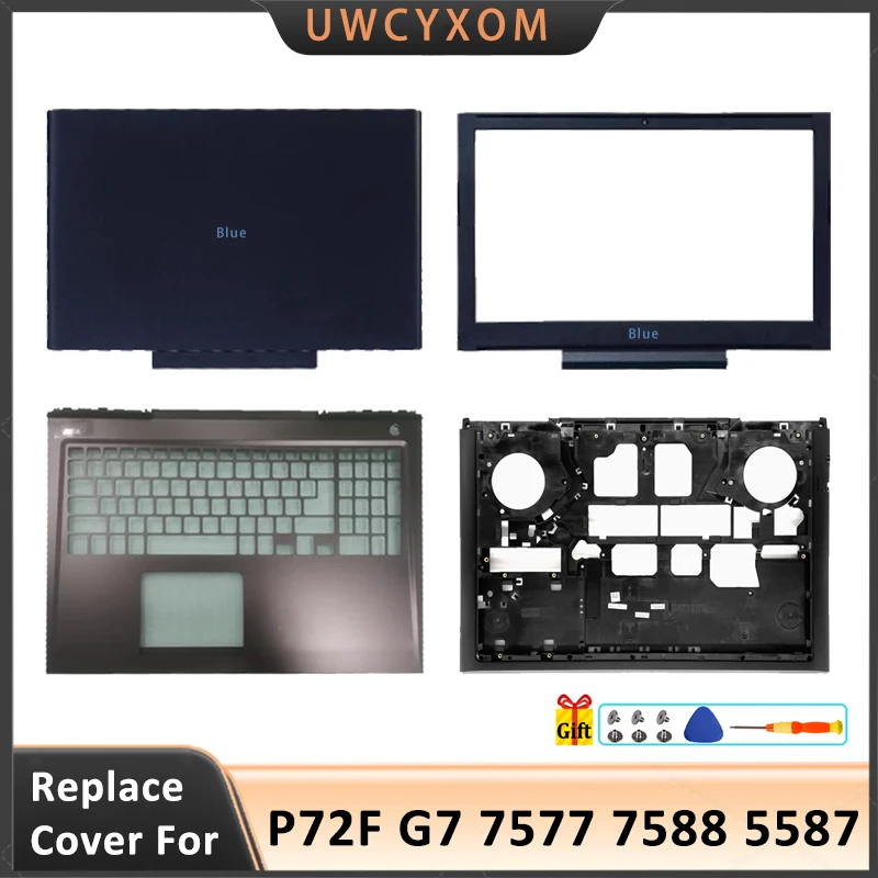 

NEW For G7 7000 7588 7577 Laptop LCD Back Cover Front Bezel Palmrest Bottom Case Keyboard