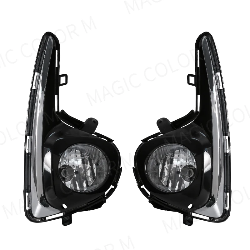 Fog Lamp For Toyota Vitz Yaris US Type 2018 Car Front LED Bumper Fog Light DRL Daytime Running Light Halogen Switch Wire Covers