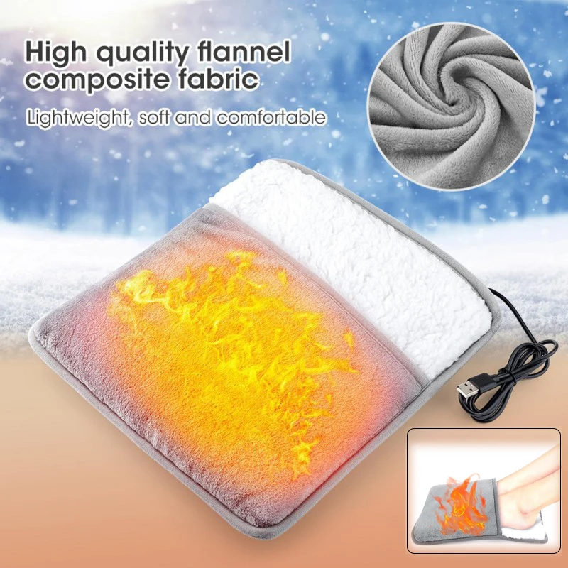 

Грелка для ног Уход за ногамиТермальная грелка с зарядкой через USB Мягкая плюшевая теплая крышка для ног Электрическая грелка для ног для дома, спальни
