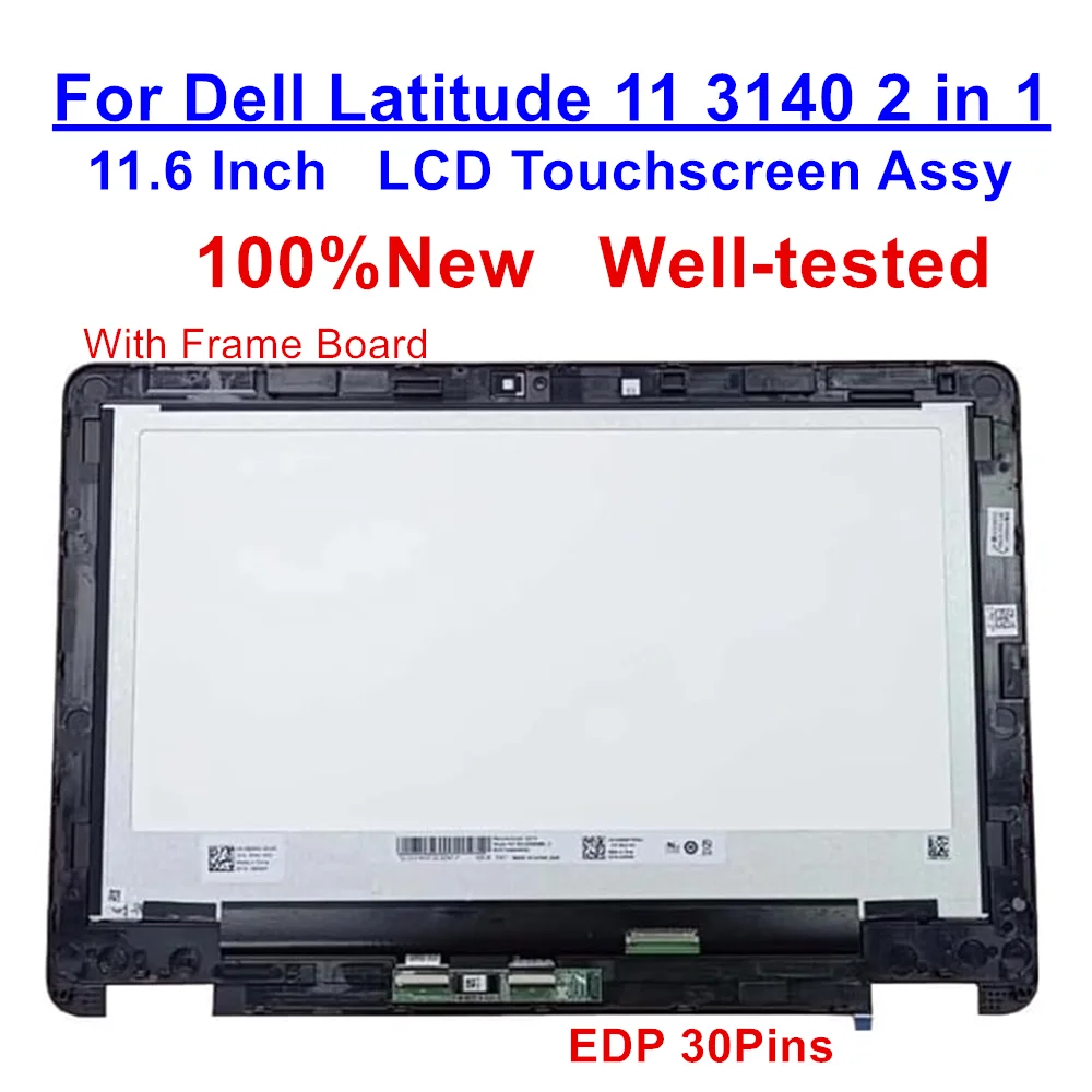 

0806R4 Новый экран для Dell Latitude 11 3140 2 в 1, сенсорный ЖК-экран с рамкой в сборе с EMR