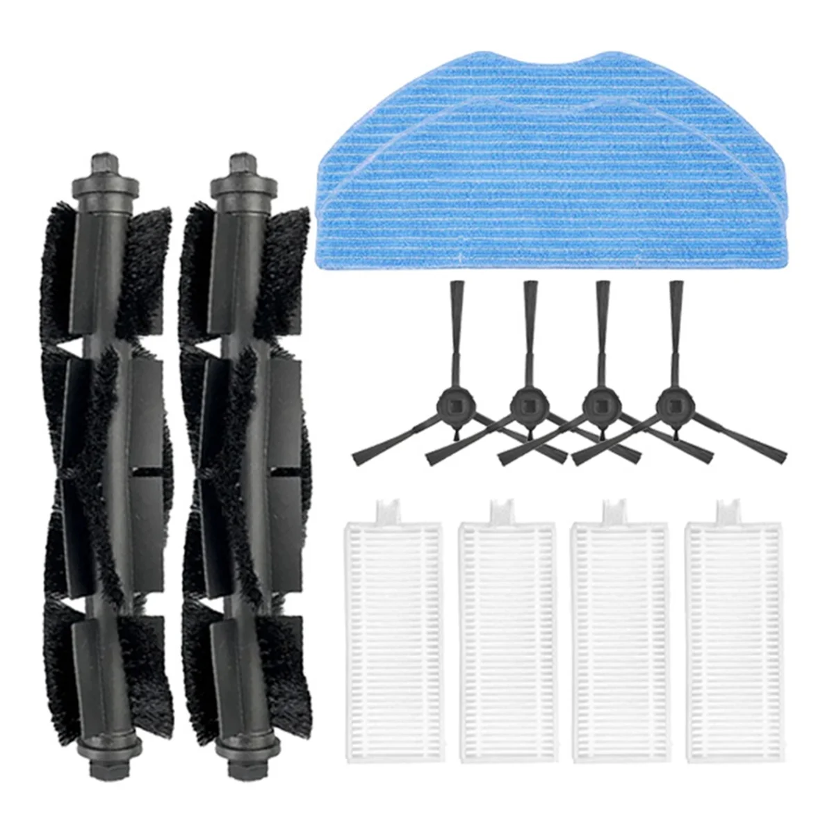 Veegmachine 12 STUKS voor RE4/RE4 Plus/RE5/RE5 Plus Robot Stofzuiger Belangrijkste Zijborstel Filter Mop Doek Vervangbare Onderdelen