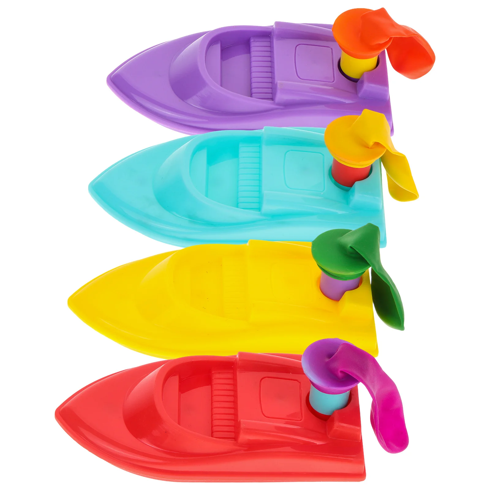 

4 Pcs Balloon Recoil Boat Science Experiment Toy Kids Educational Plaything Premium Material Hands On Training Fun STEM