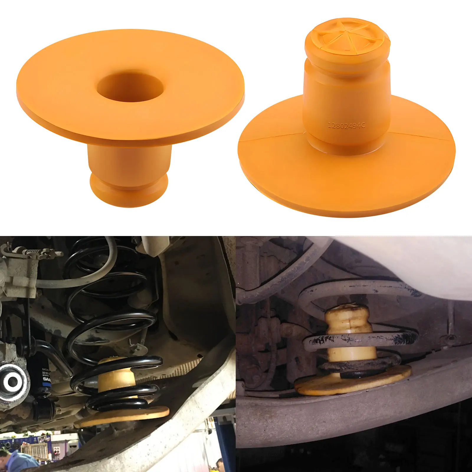 For Saab 9-3 2003-2012 2WD Car Rear Lower Spring Bump Stop 12802494 12794314 Polyurethane Rear Shock Absorbers Buffer Coil Stop