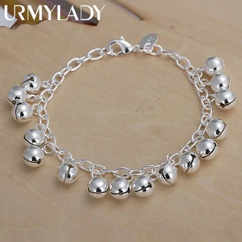 925 Sterling silver bracelet charm fashion beautiful High quality for Women lady chain Silver Jewelry wedding party