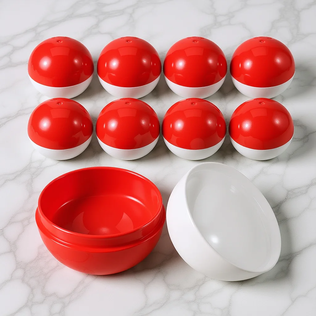 

50 Pcs Fillable Balls Empty for Vending Machine Plastic Egg Candy Dispenser Party Gift Packaging Decor Use