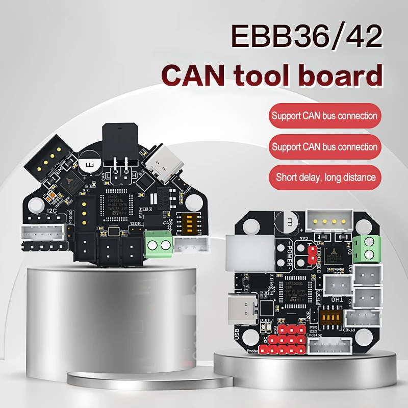 

Плата CAN V1.2 EBB36 EBB42 с поддержкой Canbus PT100 для хотэнда, инструментальная головка, шаговый двигатель 36, запчасть для 3D-принтера Ender3