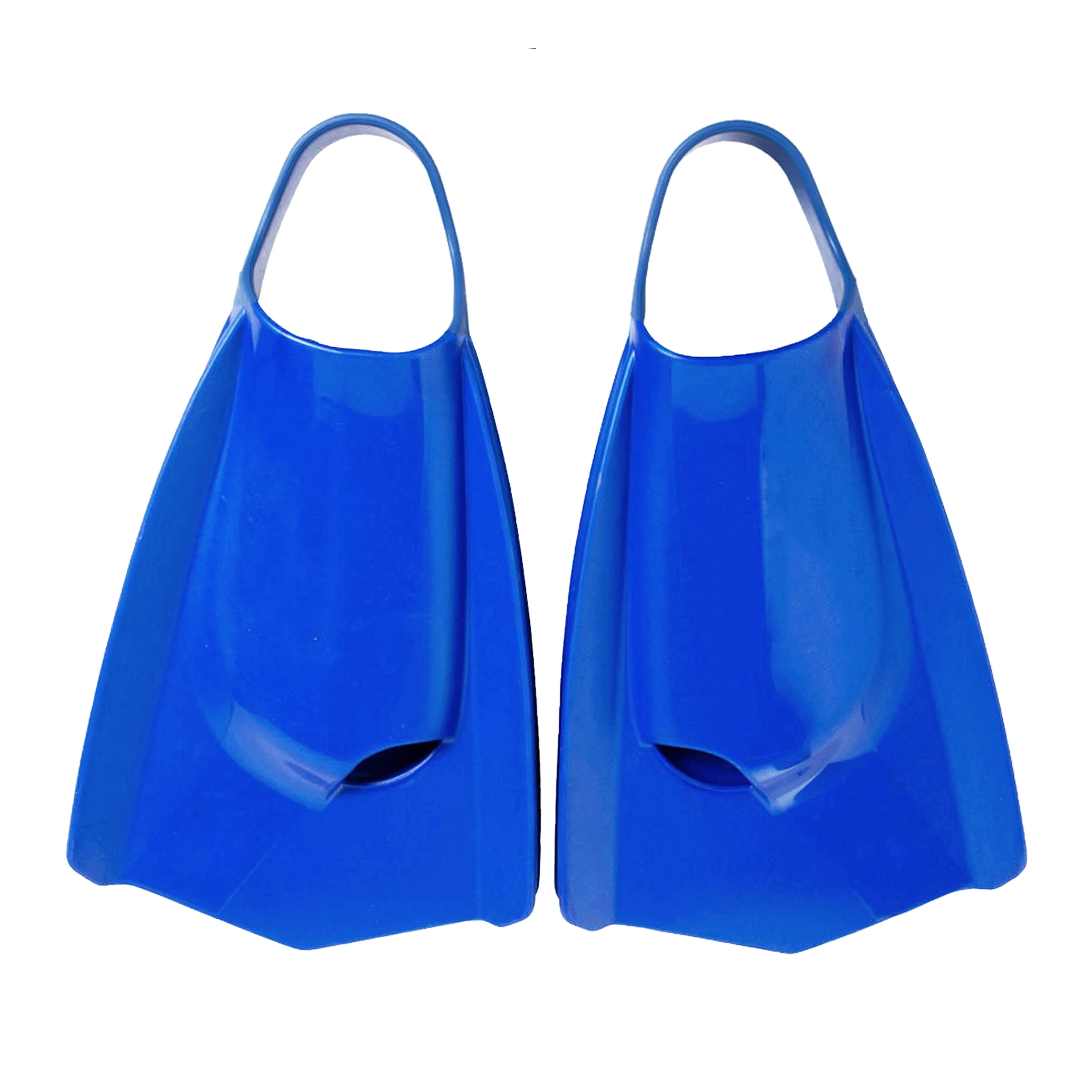 Unisex Adult Powerfin Professional Swim Training Fins Comfortable Silicone Short Blade Flippers Left-Right Design with Open Heel