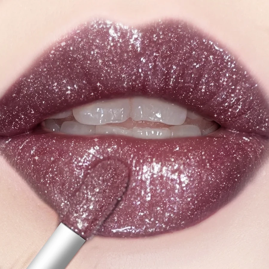 18 colors Waterproof Diamond Shimmer lip ink Glitter Lip Gloss makeup Sparkling Liquid Lipstick  Pearl Lip tint Sexy lip oil