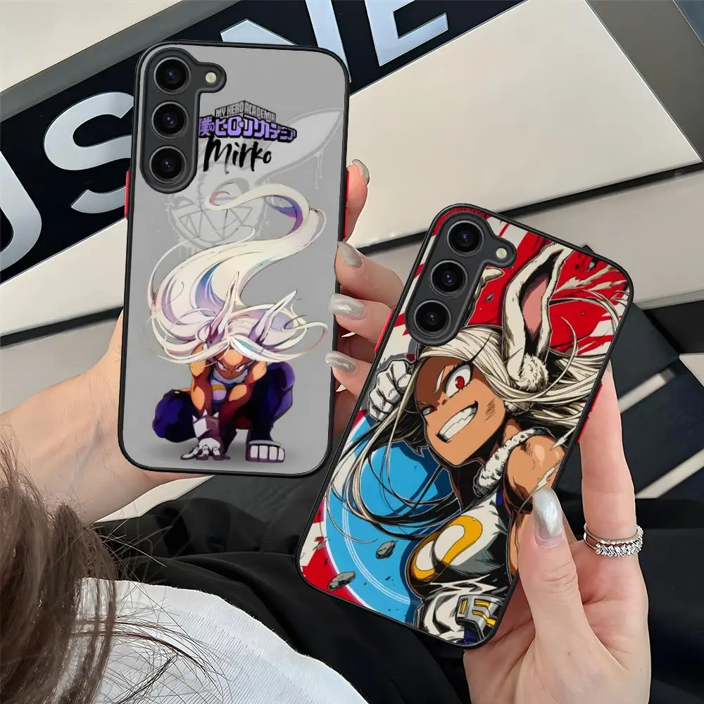 Anime MHA Mirko Phone Case for Samsung Galaxy S26 S25 S24 S23 S22 S21 Plus FE Ultra Skin Feel Shockproof Cover