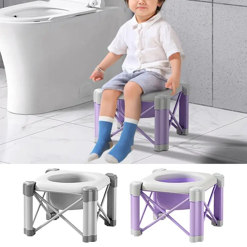 

Portable Potty Seat Anti-Slip Stable Toilet Seat Travel-Friendly Foldable Compact Training Potty Baby Toilet Pot for babies