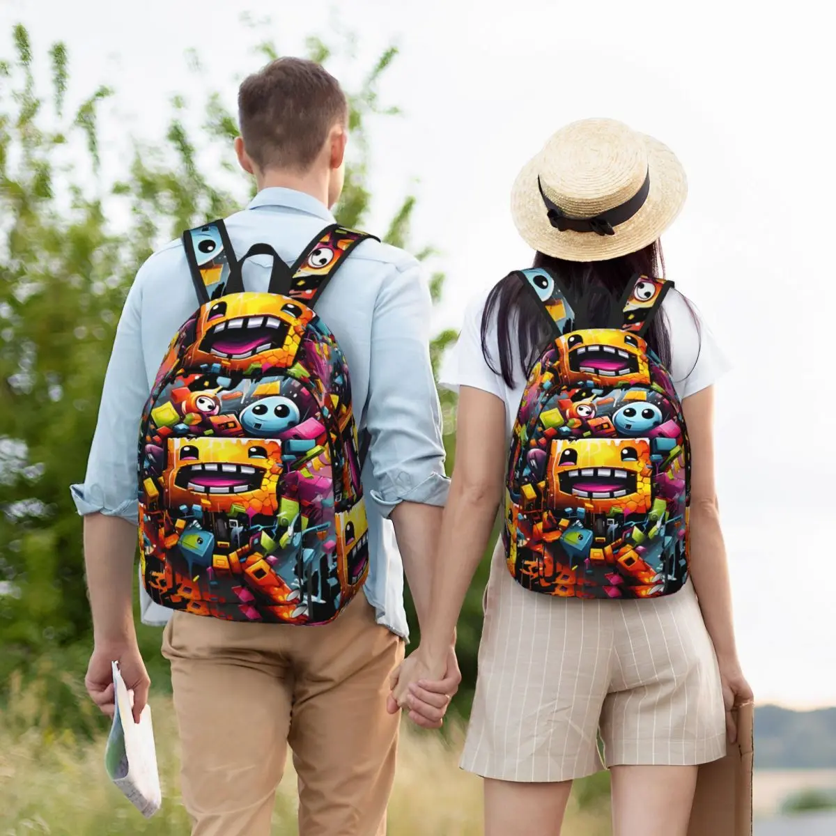 Geometry Cube Gaming Dash mochila para niño y niña, mochila escolar para estudiantes, mochila de día para preescolar, bolsa de jardín de infantes, deportes