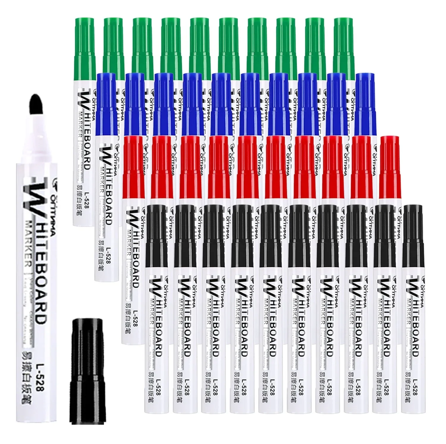 

1/50/100Pcs Erasable Whiteboard Marker Pen set Dry Erase Markers Classroom Blackboard Chalk for Office School White Board