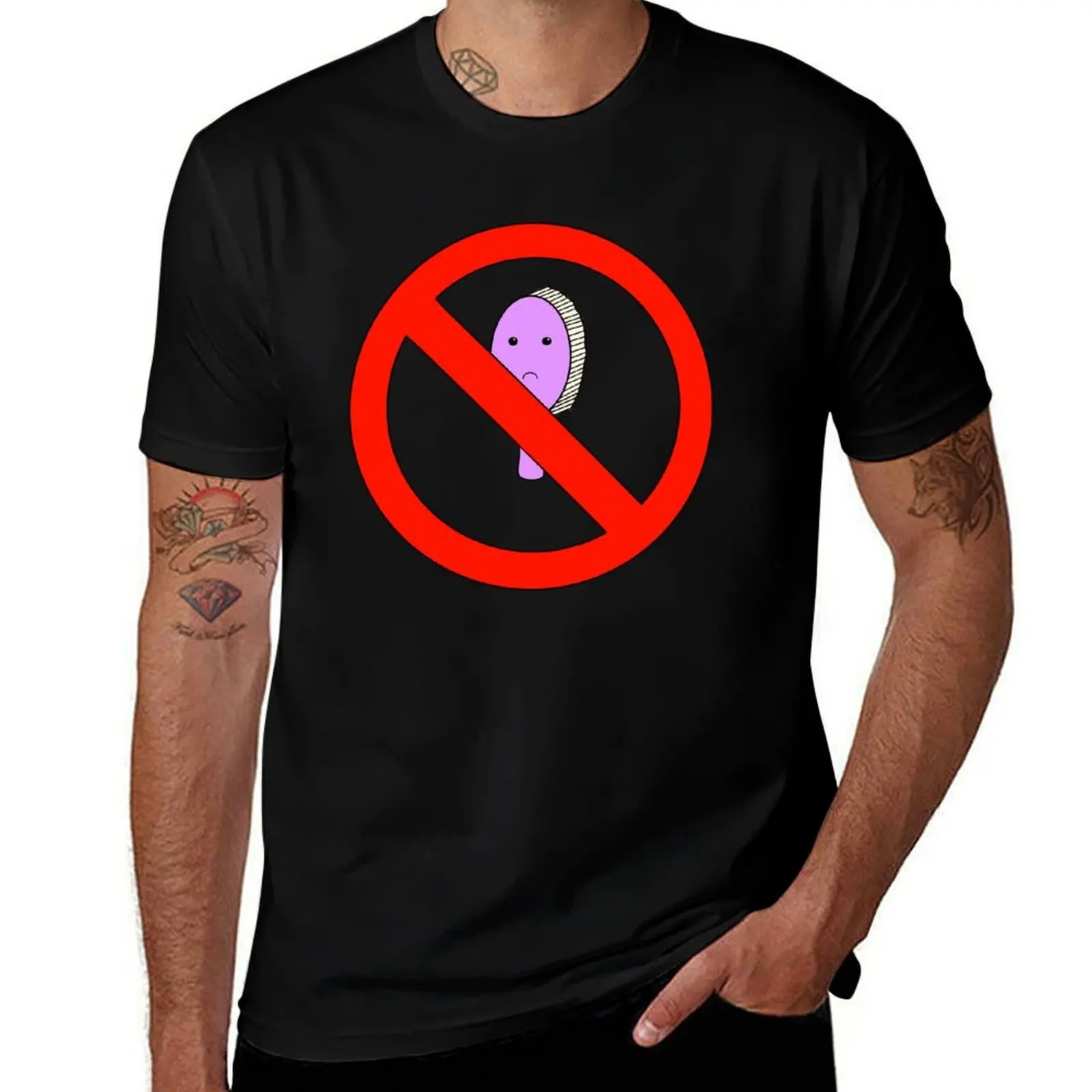 No Hair Brush Allowed! - White Version T-Shirt Sweat Resistant Workout Tee Shirt T-Shirt